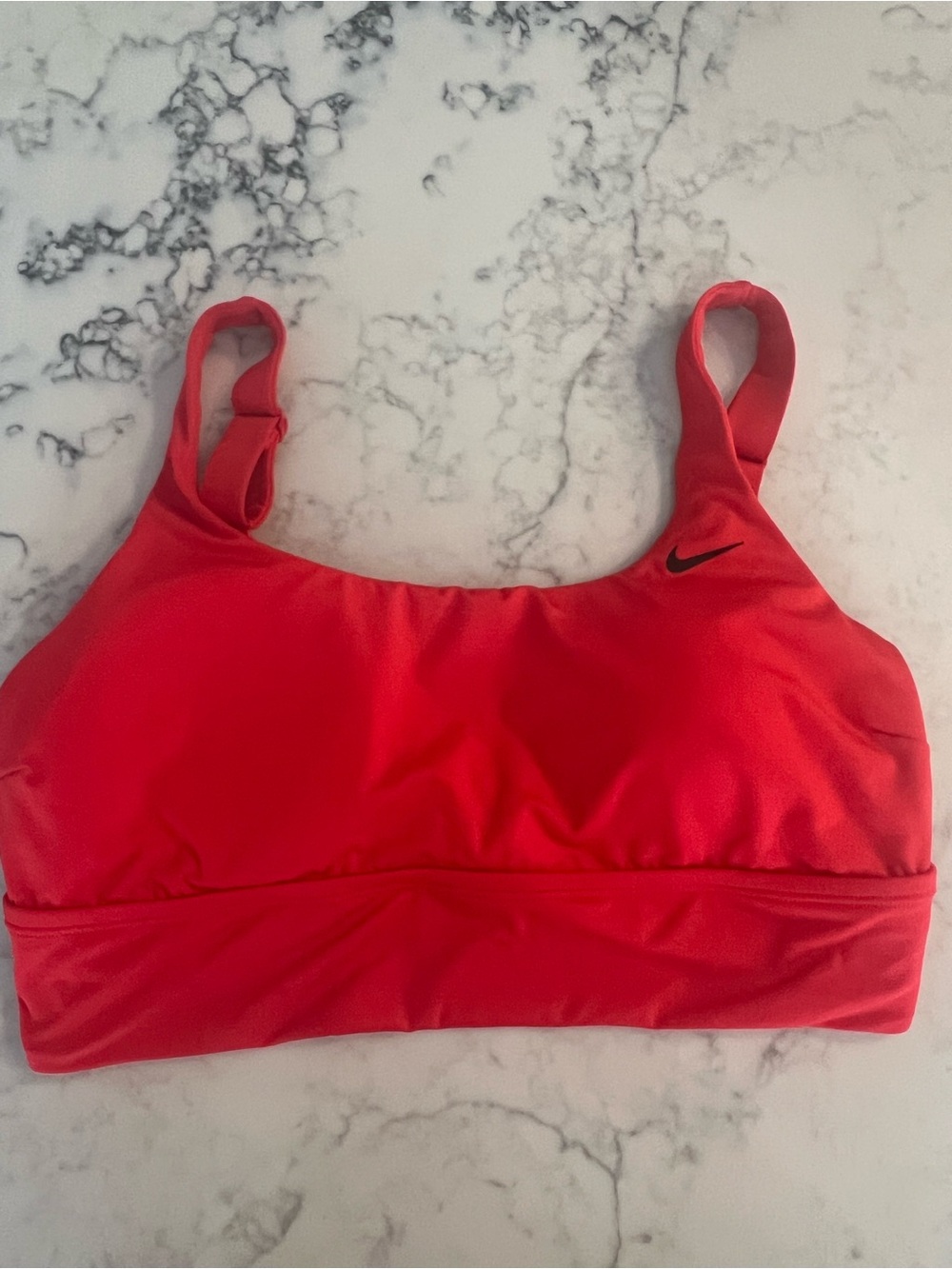 Nike Essential Scoop Neck Midkini Swim Top Women XL Light Red NESSA229 NWT
